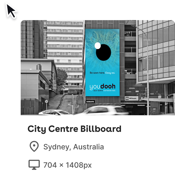 portrait digital billboard screen